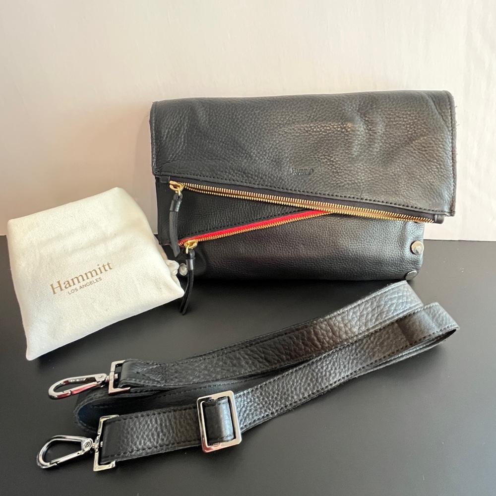 EUC Hammitt *Dillon Medium-Black/Grey Natural GM